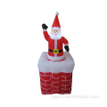 Inflatable santa waving right arm claus decoration